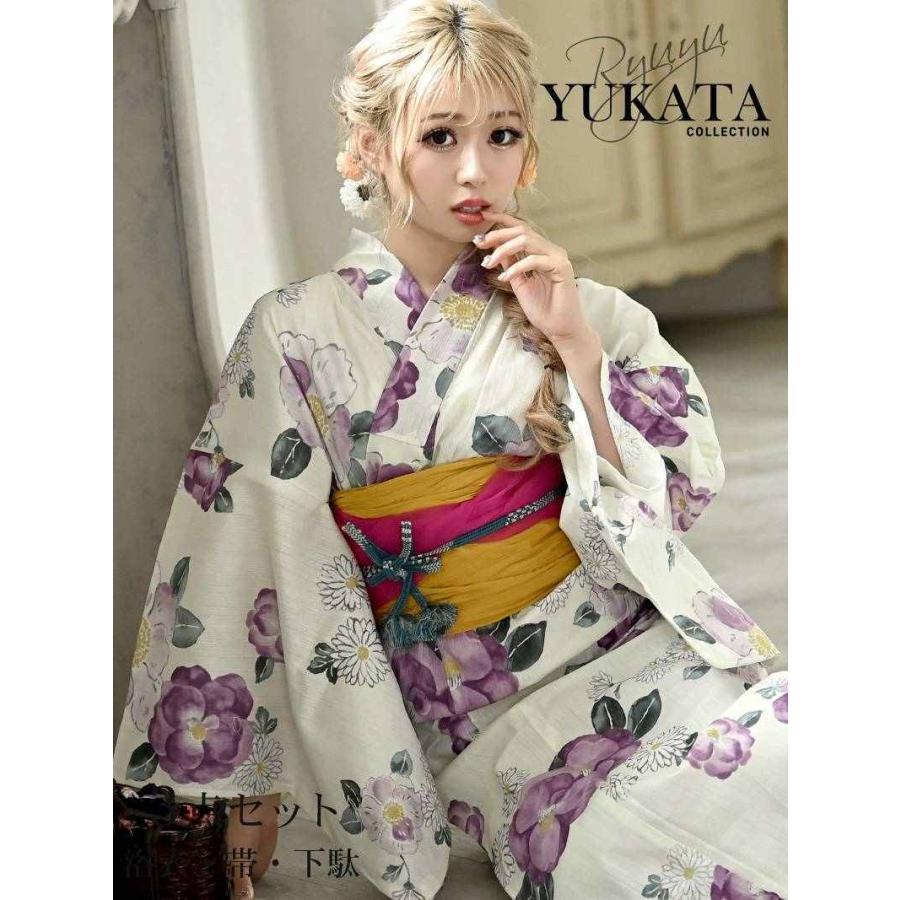 浴衣 セット レディース ゆかた 帯 下駄 キャバ Ryuyu 高級感 レトロモダン かっこいい 個性的 浴衣 セット レディース ゆかた 帯 下駄 キャバ Ryuyu 高級浴衣 白