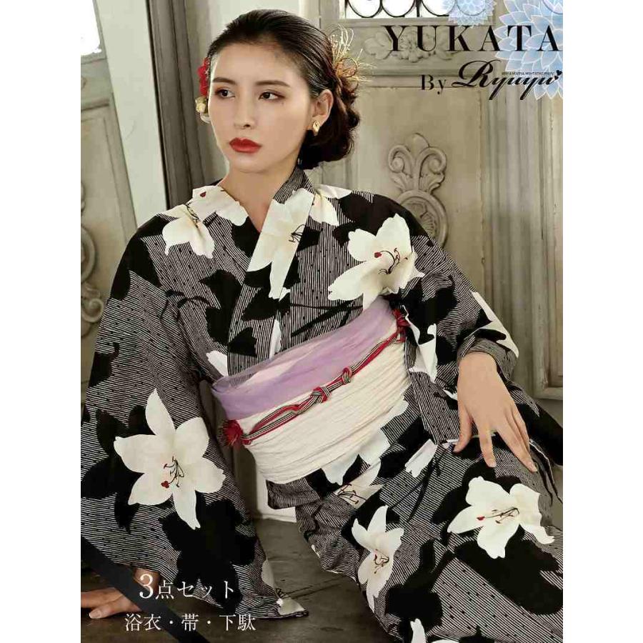 女性用浴衣 レディース セット ゆかた 帯 下駄 キャバ Ryuyu 古典柄