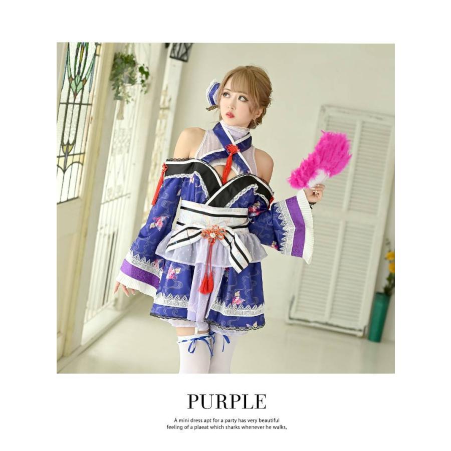 コスプレ 衣装 コスチューム コンパニオン 衣装 パーティー 仮装 Ryuyu セクシーコスチューム 可愛い 着物ドレス ミニ丈