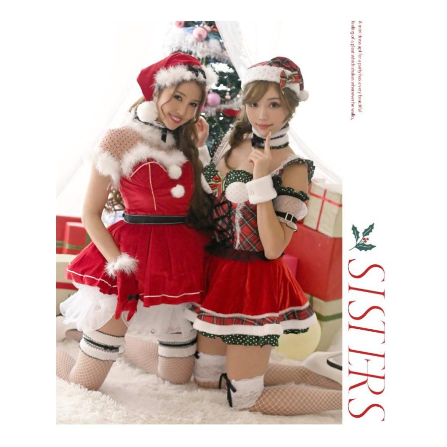 サンタ 衣装 コスプレ コスチューム コンパニオン 衣装 パーティー 仮装 Ryuyu 赤サンタコス セクシーサンタ シースルー 水玉_12