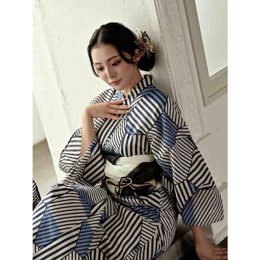 浴衣 セット レディース ゆかた 帯 下駄 キャバ Ryuyu 青 白 おしゃれ