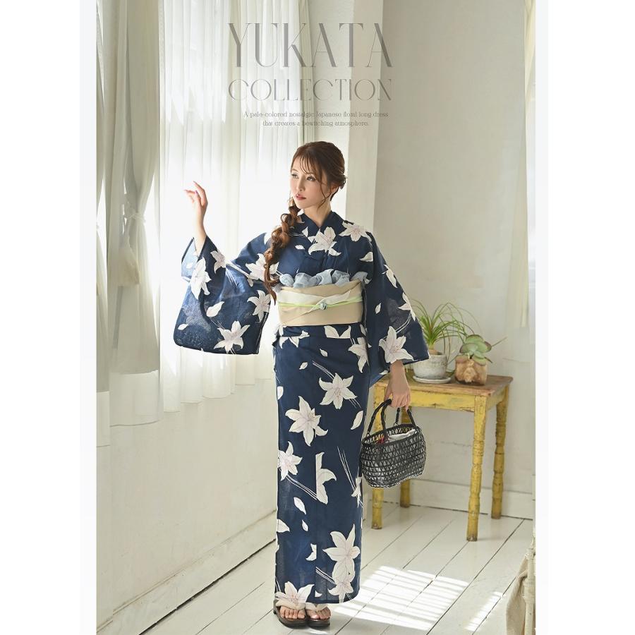 予約販売 浴衣 セット レディース 浴衣レディース ゆかた 帯 下駄 キャバ 夏祭り 花火大会 Ryuyu 大きいサイズ 高身長 トールサイズ 5L