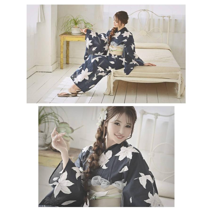 予約販売 浴衣 セット レディース 浴衣レディース ゆかた 帯 下駄 キャバ 夏祭り 花火大会 Ryuyu 大きいサイズ 高身長 トールサイズ 5L