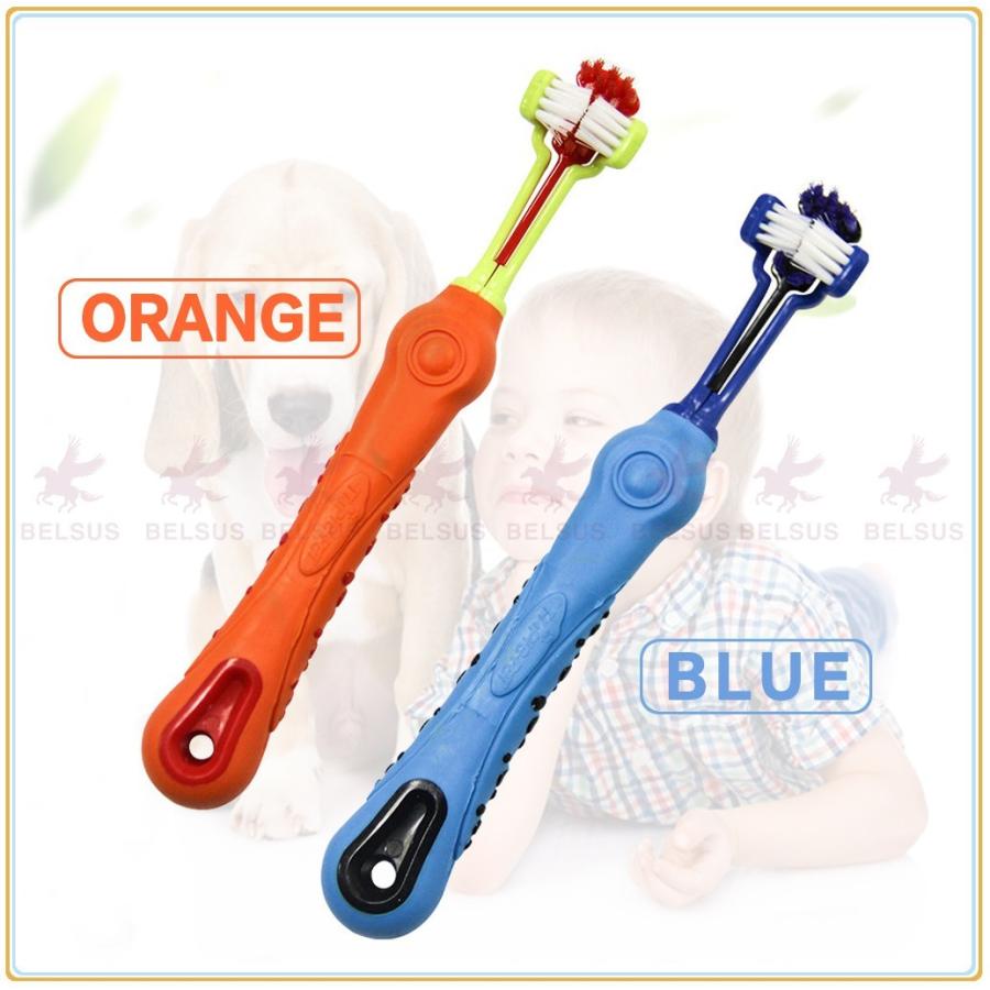 ペット用 歯ブラシ 3面ブラシ 猫 犬用 歯ブラシ ペット用歯磨き ペット歯の清掃 歯のケア 2本入 送料無料 Belsus 通販 Yahoo ショッピング