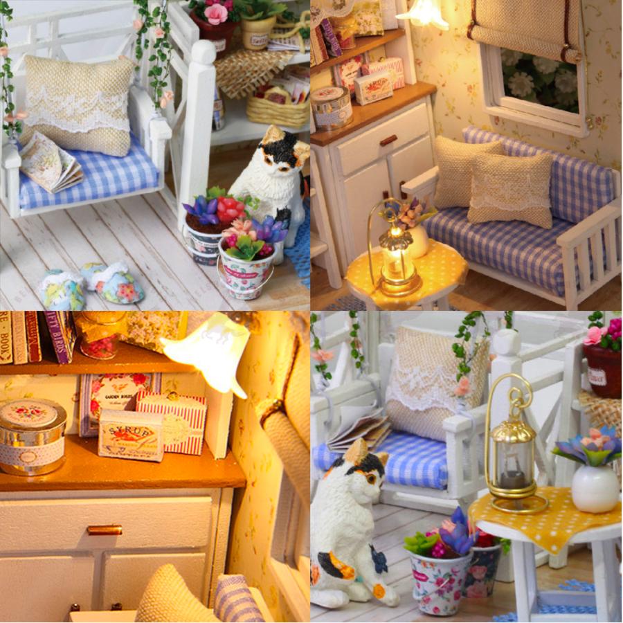 ドールハウスキット手作り Diyミニチュアドールハウス 1 24 木製手作り 初心者 家具モデル キッズ おもちゃ 子供 誕生日 プレゼント 子猫物語 送料無料 Belsus Uris 通販 Yahoo ショッピング