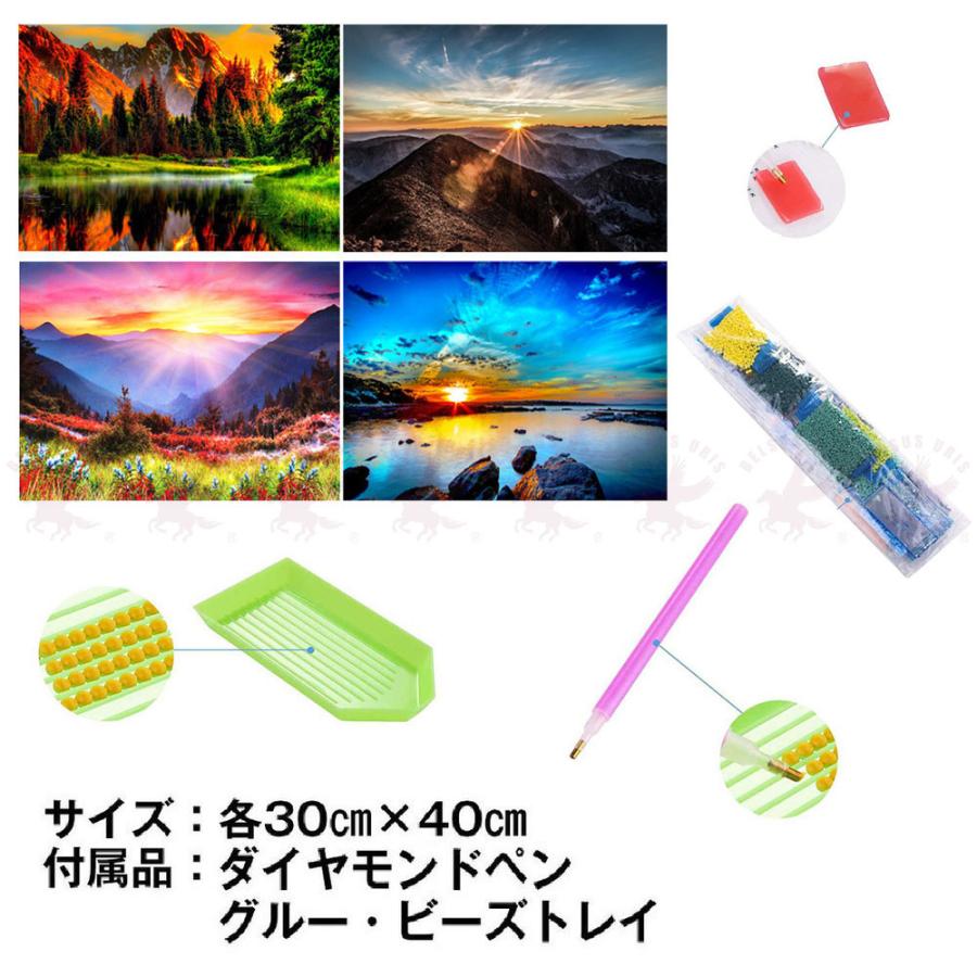 Belsus Uris ダイヤモンドアート 四角 丸ビーズ キット ビーズ 絵画 Diy 手作り 5d ポスター 初心者 南国 海辺 ハワイ 癒し 30 40cm A 最大 Offクーポン