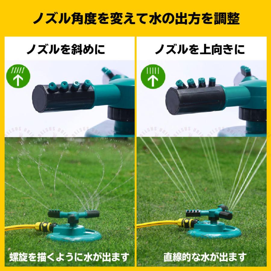 芝生スプリンクラー ホースコネクター付き 自動散水器 噴射直径8 10m 360 回転 角度調節 水やり 庭園 ガーデニング 園芸用品 送料無料 Belsus Uris 通販 Yahoo ショッピング