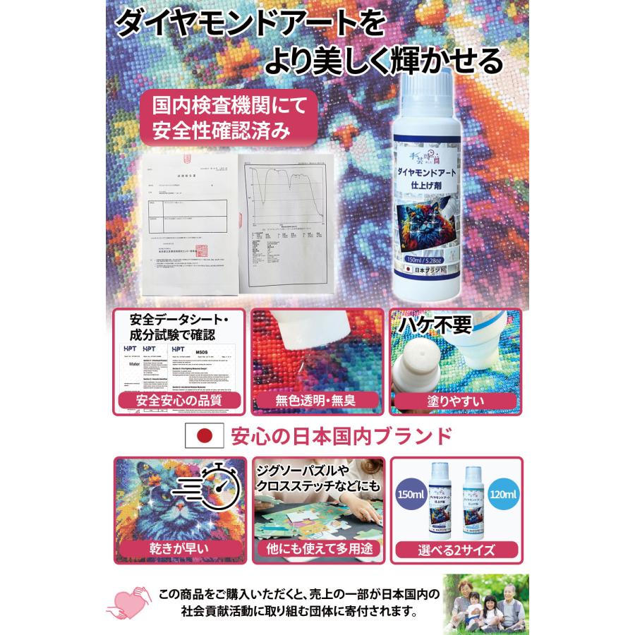 手芸時間 ダイヤモンドアート シーラー 仕上げ剤 国内成分検査済＆大