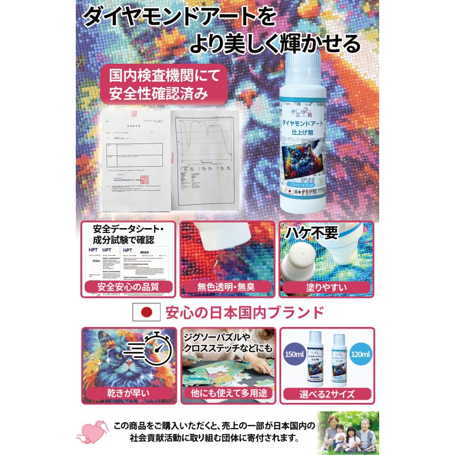 手芸時間 ダイヤモンドアート シーラー 120ml 仕上げ剤 仕上げのり