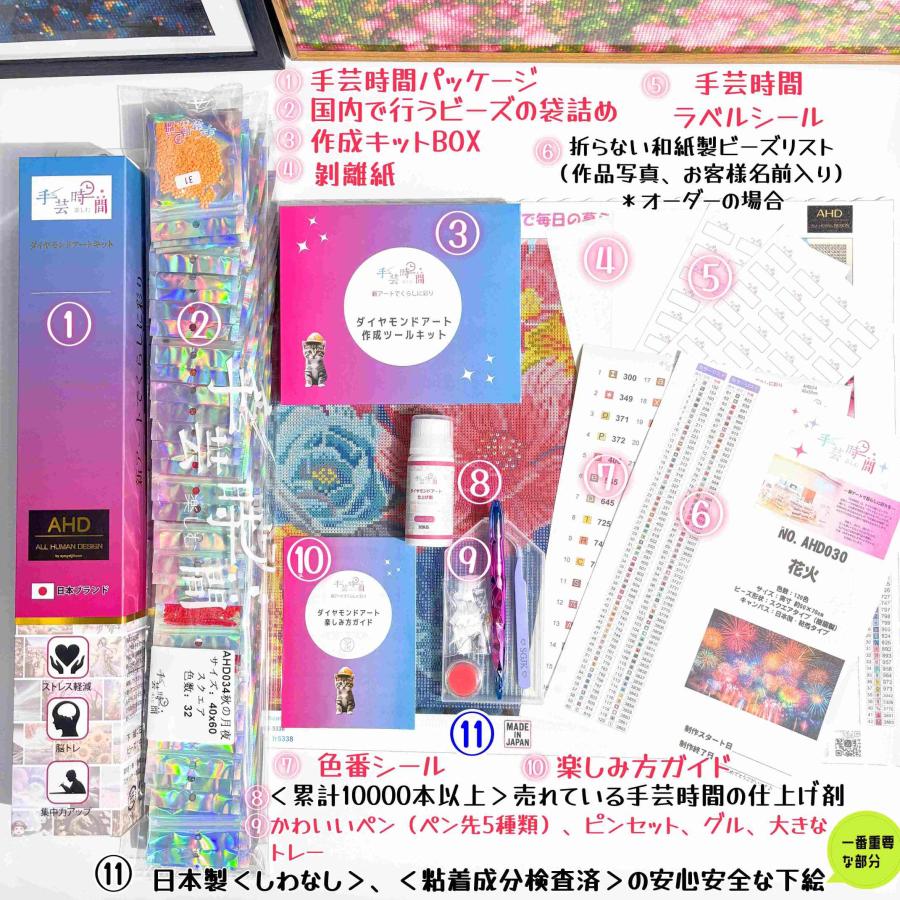 手芸時間 ダイヤモンドアート キット ＜日本製下絵＞ AHD029 絵画
