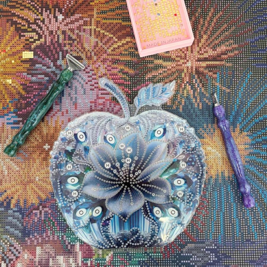 手芸時間 ダイヤモンドアート キット AHD アートスタンド りんご