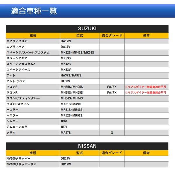 エブリィバン エブリィワゴン DA17W ハイマウント ストップランプ