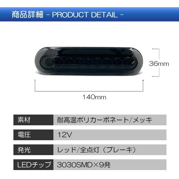ソリオ MA27S ハイマウント ストップランプ スズキ 汎用 LED 9発