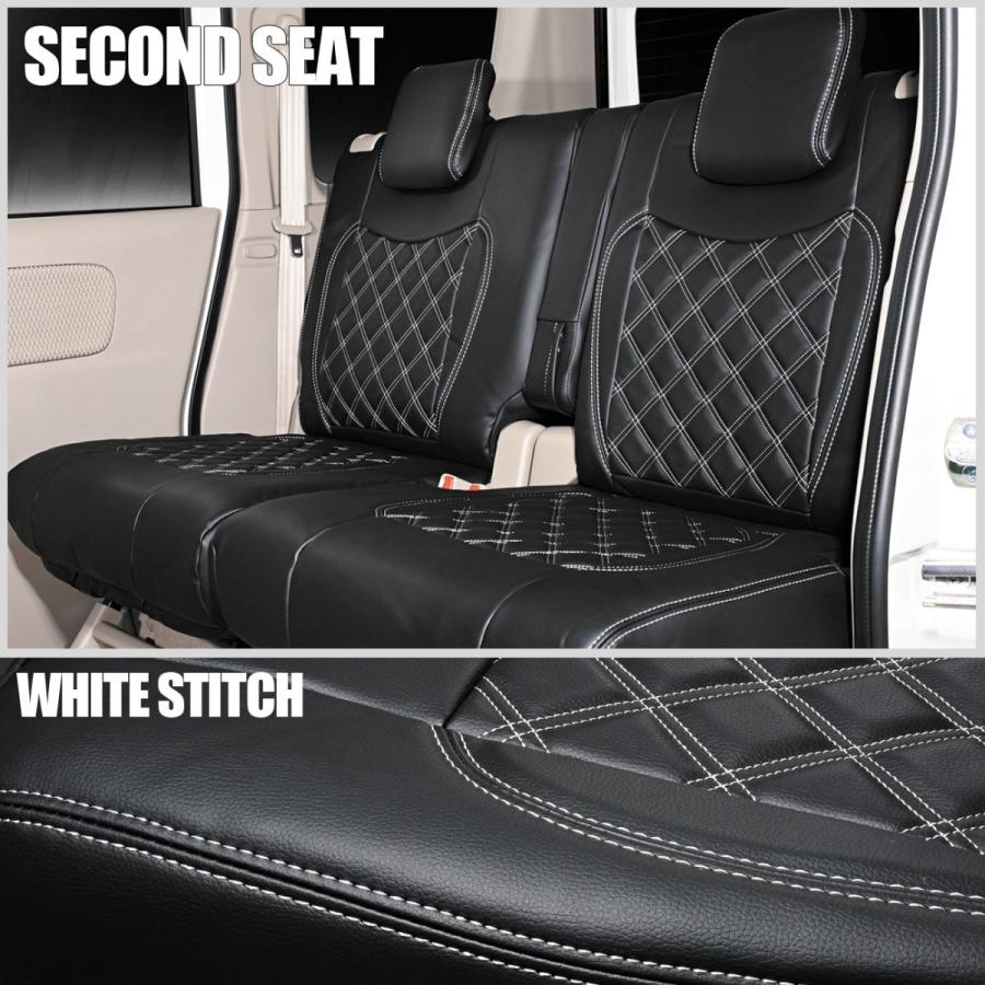 エブリィワゴン Da17 シートカバー 1列目 2列目 Pvcレザー製 ブラック ホワイトステッチ Bm0017 Da17w Ws ベルタワークス ヤフー店 通販 Yahoo ショッピング