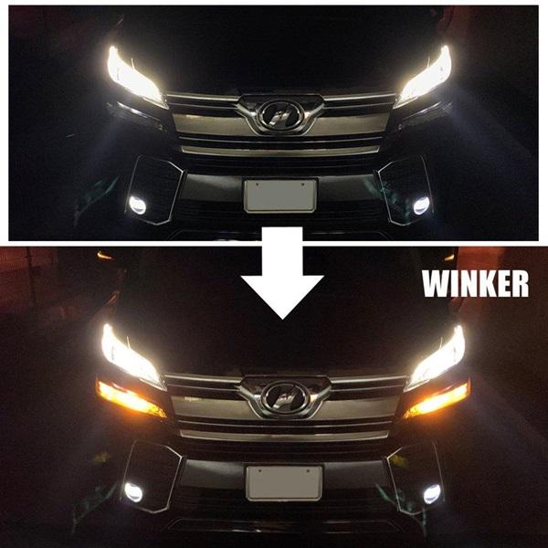 30アルファード前期デイライトキット ヴェルファイア アルファード 30前期 LED デイライト ウィンカー
