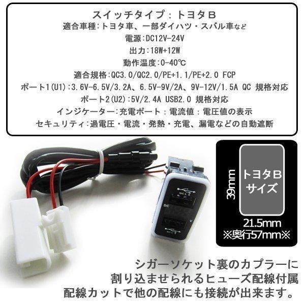 タント エグゼ カスタム USBポート 車 増設 QC3.0 急速充電 トヨタ Bタイプ :COP-249-1-27:ベルタワークス ヤフー店 - 通販 - Yahoo!ショッピング タント エグゼ カスタム USBポート 車 増設 QC3.0 急速充電 トヨタ Bタイプ :COP-249-1-27:ベルタワークス ヤフー店 - 通販 - Yahoo!ショッピング