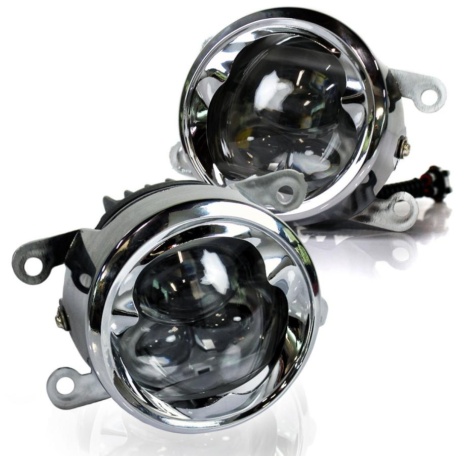 オデッセイRC系 フォグランプ LED CREE製 メッキ 純正交換 左右セット 