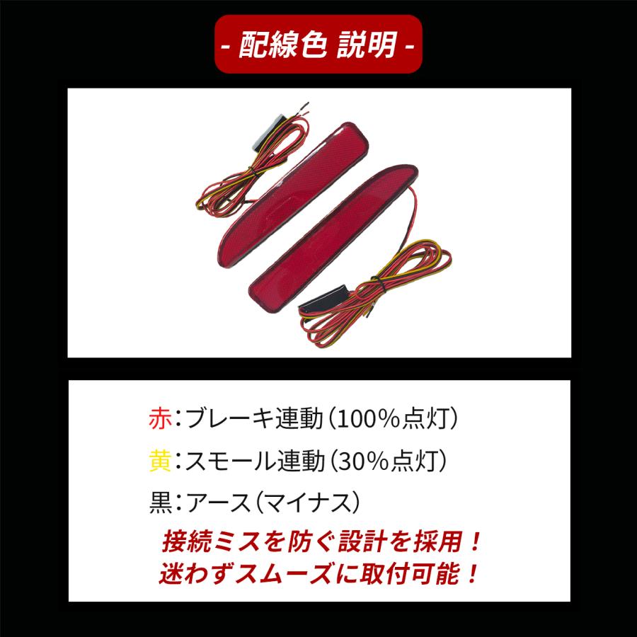 デイズ 日産 LED リフレクター ブレーキランプ ポジション レッド 外装