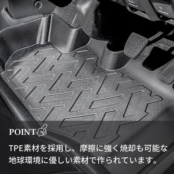 エブリィ バン DA17V フロアマット 3D ラバーマット 後部座席 セカンド