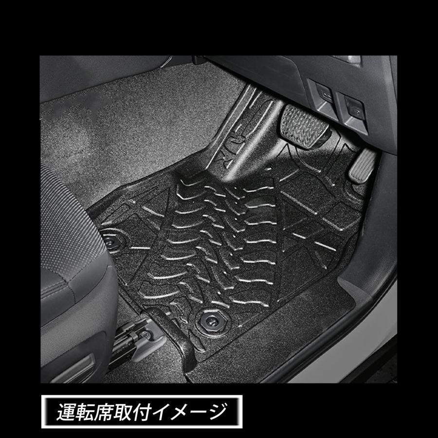 ランドクルーザー 250 ランクル フロアマット 3D ラバーマット 2列目 