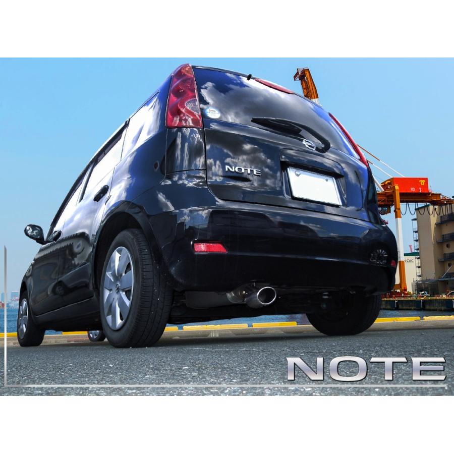日産 ノート E11 マフラーカッター ステンレス 排気口 下向き オーバル