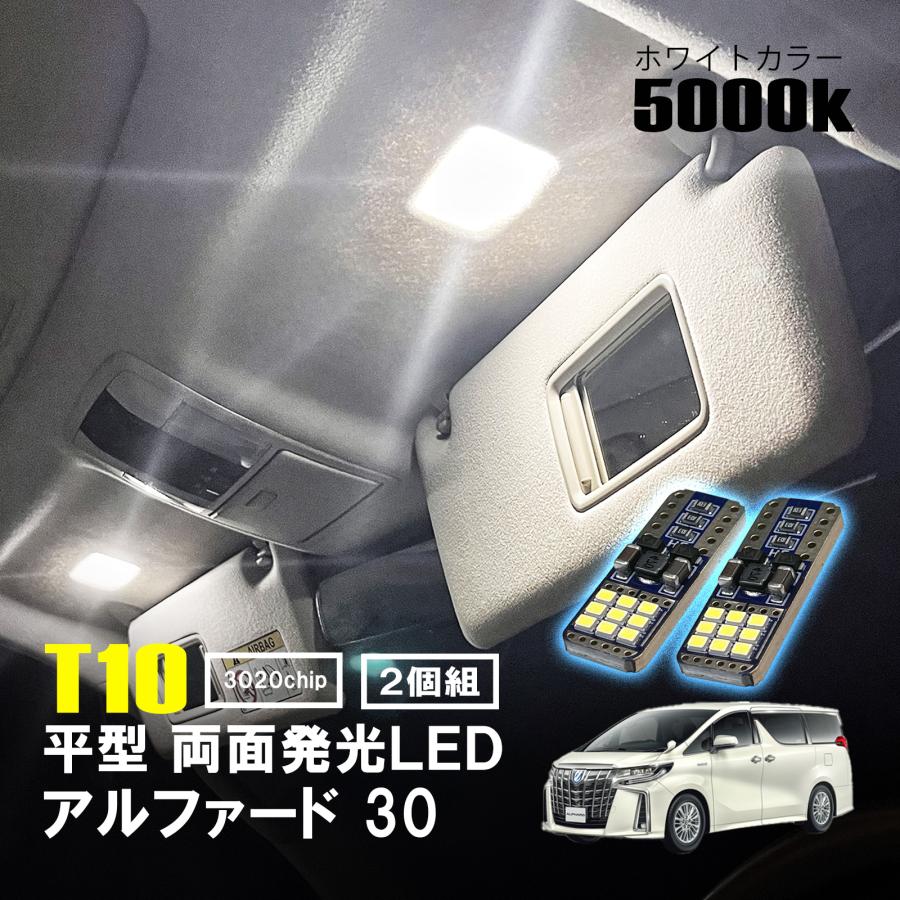 アルファード 30 LED ルームランプ T10 平型 フラット ルームライト