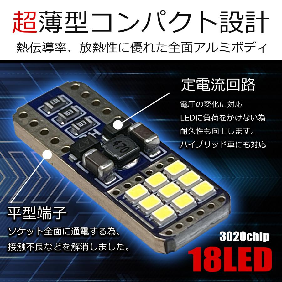 タフト LA900S LA910S LED ルームランプ セット T10 薄型 フラット