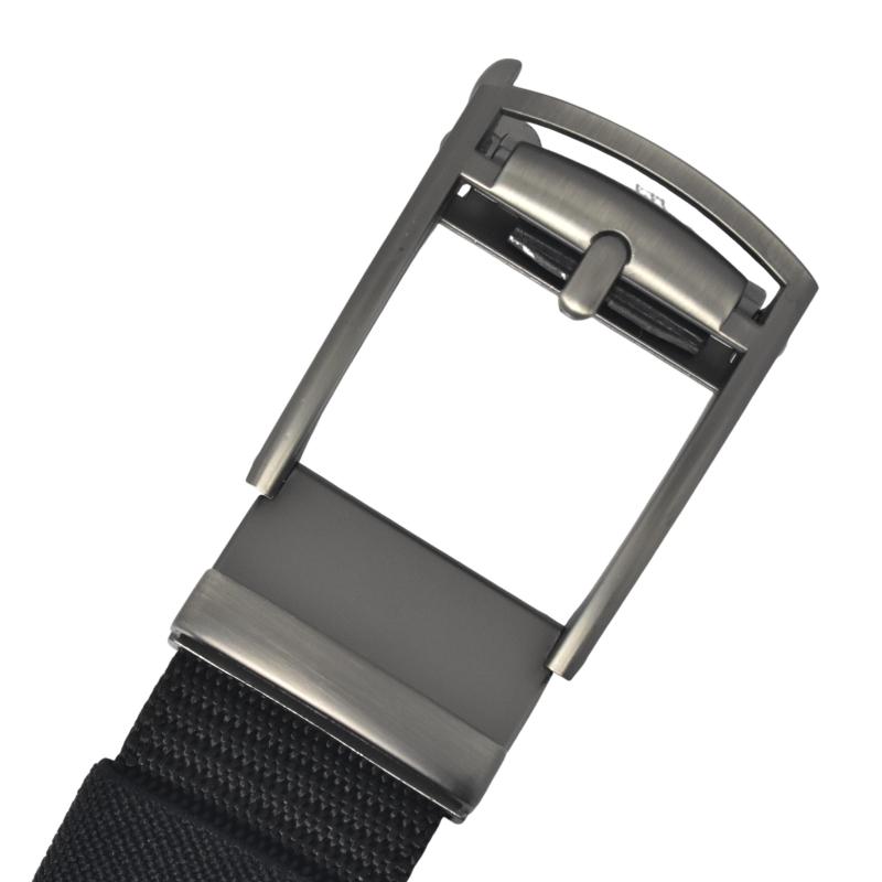 メンズナイロンベルト 高品質ナイロン使用 無段階調整 大きいサイズ 黒