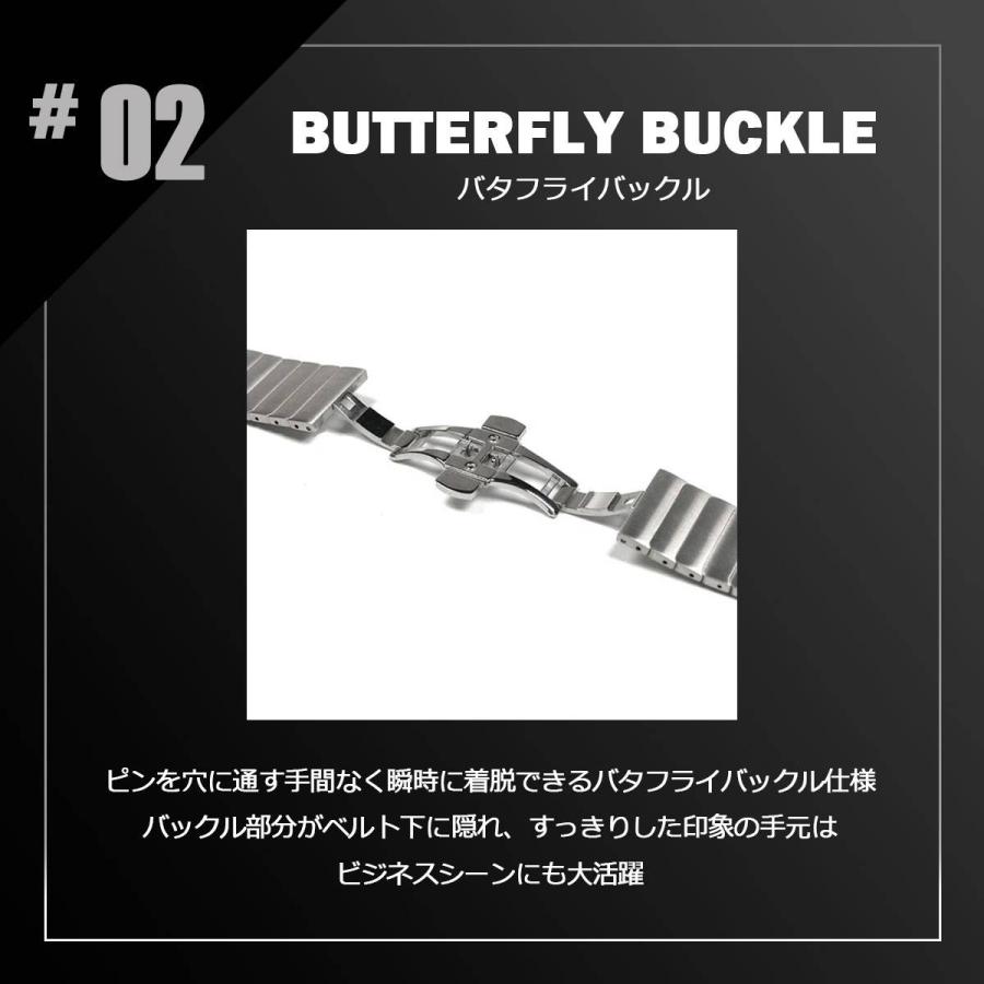 全シリーズ対応 アップルウォッチ Apple Watch バンド ステンレススチールバンブーバンド BELTIES ベルティーズ 38mm 40mm 41mm 42mm 44mm 45mm 46mm 49mmの画像