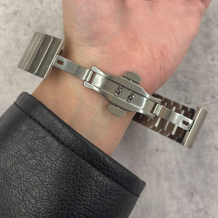全シリーズ対応 アップルウォッチ Apple Watch バンド ステンレススチールバンブーバンド BELTIES ベルティーズ 38mm 40mm 41mm 42mm 44mm 45mm 46mm 49mmの画像