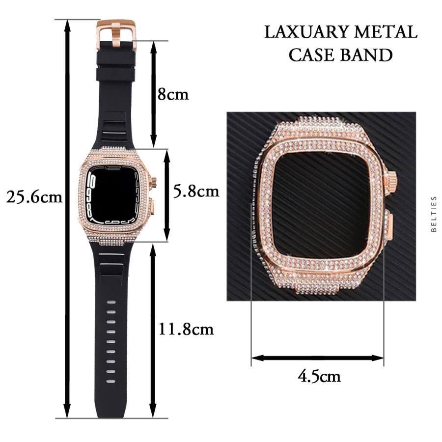 Apple Watch 【SE対応】アップルウォッチ バンド ケース 一体型