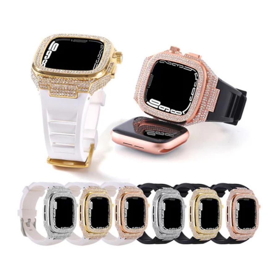 Apple Watch 【SE対応】アップルウォッチ バンド ケース 一体型