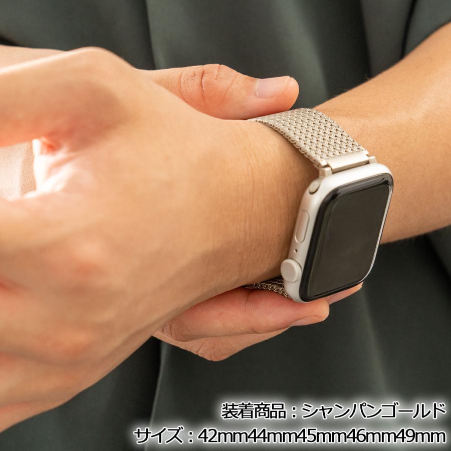 全シリーズ対応 アップルウォッチ バンド Apple Watch マグネットメッシュステンレスバンド BELTIES ベルティーズ 38mm 40mm 41mm 42mm 44mm 45mm 46mm 49mmの画像