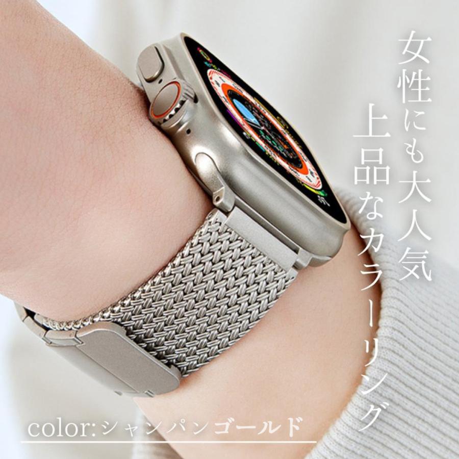 全シリーズ対応 アップルウォッチ バンド Apple Watch マグネットメッシュステンレスバンド BELTIES ベルティーズ 38mm 40mm 41mm 42mm 44mm 45mm 46mm 49mmの画像