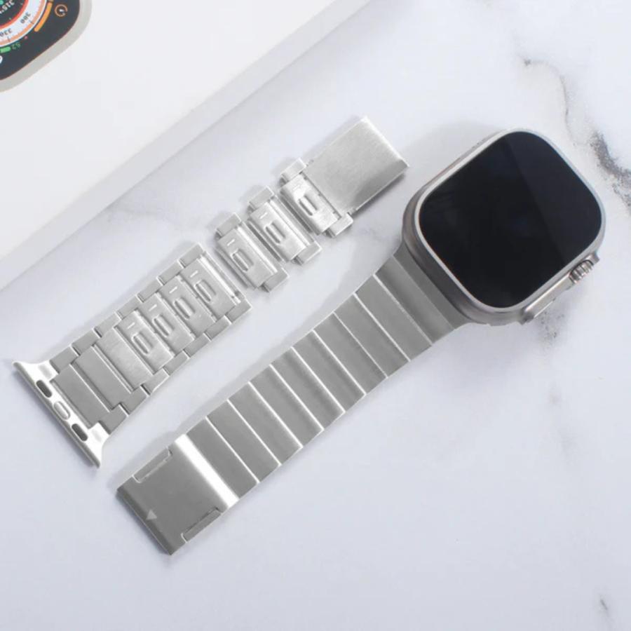 アップルウォッチ Apple Watch バンド 工具不要 メンズ ステンレス マグネット スマートマグネティックバンド BELTIES ベルティーズ 42mm 44mm 45mm 46mm 49mmの画像
