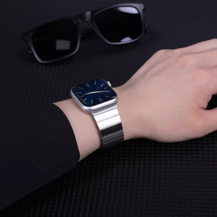アップルウォッチ Apple Watch バンド 工具不要 メンズ ステンレス マグネット スマートマグネティックバンド BELTIES ベルティーズ 42mm 44mm 45mm 46mm 49mmの画像