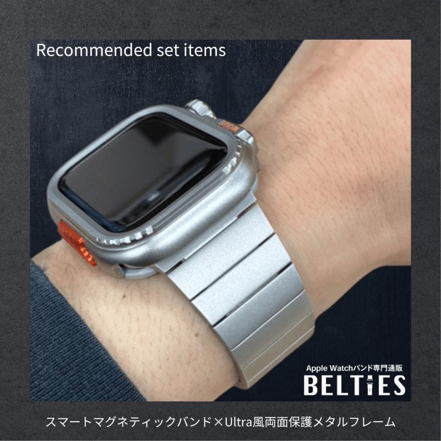 Apple Watch アップルウォッチ バンド 工具不要 メンズ ステンレス