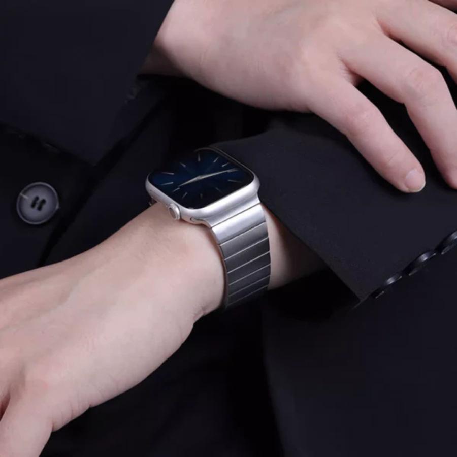 アップルウォッチ Apple Watch バンド 工具不要 メンズ ステンレス マグネット スマートマグネティックバンド BELTIES ベルティーズ 42mm 44mm 45mm 46mm 49mmの画像
