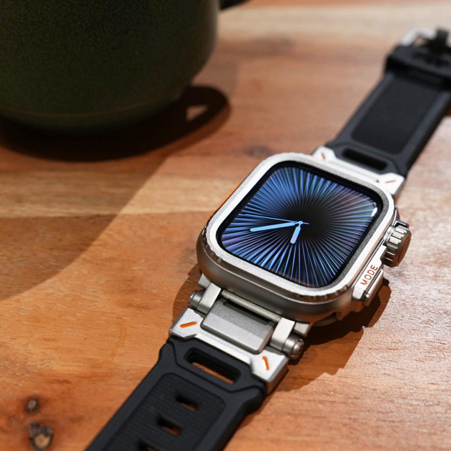 アップルウォッチ バンド メンズ スポーツ Apple Watch シリコンステンレスコネクトTPUバンド 42mm 44mm 45mm 46mm 49mm se2 Series11 ultra3の画像