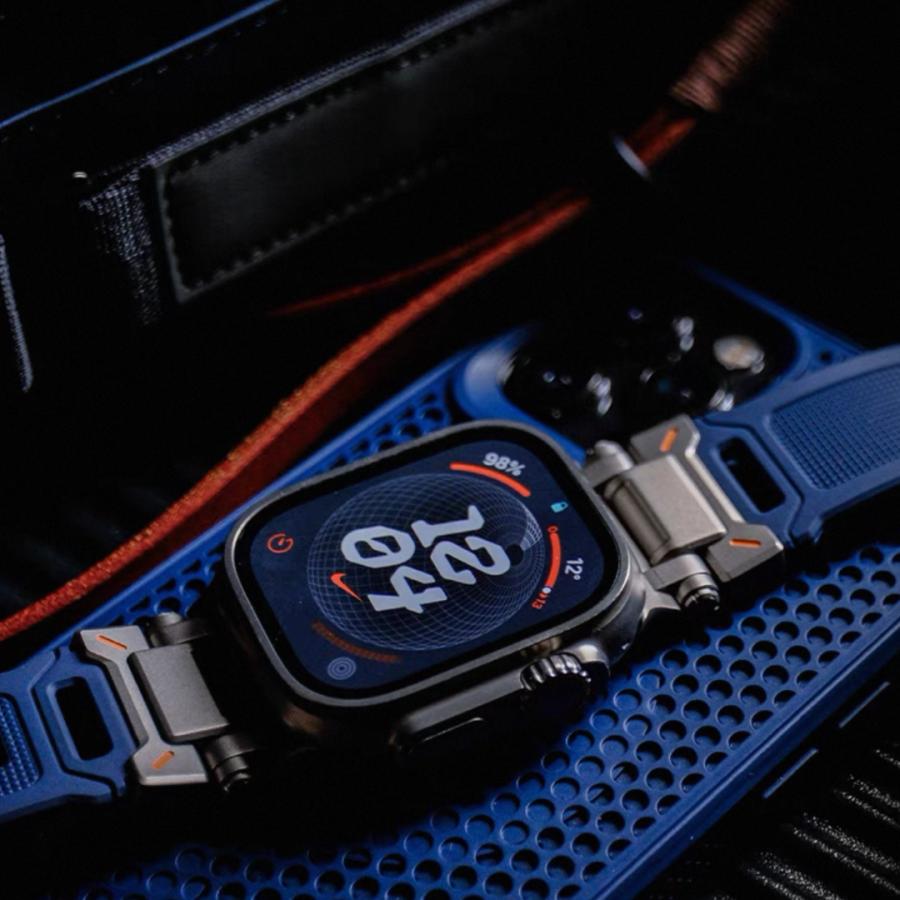 アップルウォッチ バンド メンズ スポーツ Apple Watch シリコンステンレスコネクトTPUバンド 42mm 44mm 45mm 46mm 49mm se2 Series11 ultra3の画像