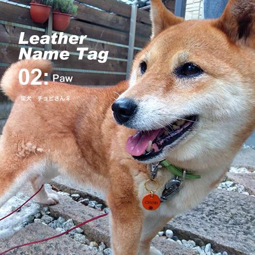 犬 猫 ペット ネームタグ チャーム 名札 名入れ レーザー刻印 セミオーダー 本革 日本製 8文字まで | ブランド登録なし | 10