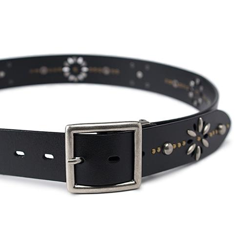 ベルト メンズ カジュアル レディース 本革 スタッズベルト おしゃれ