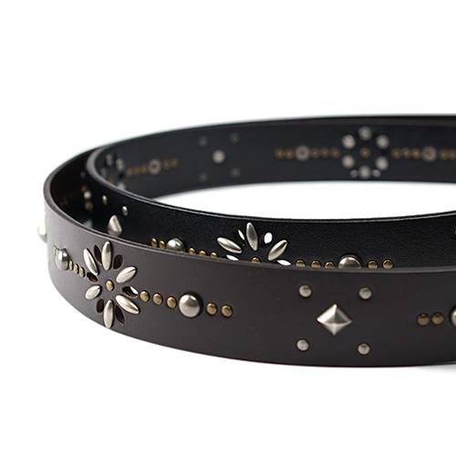 ベルト メンズ カジュアル レディース 本革 スタッズベルト おしゃれ