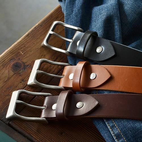 栃木レザー ベルト メンズ カジュアル 日本製 ニッポンデハンドメイド
