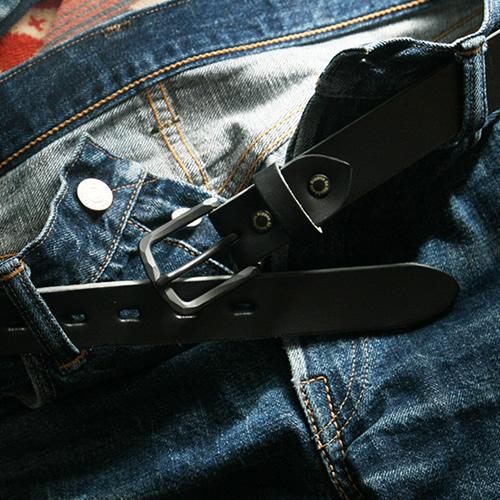 栃木レザー ベルト メンズ カジュアル 日本製 ミシバクロップ 本革