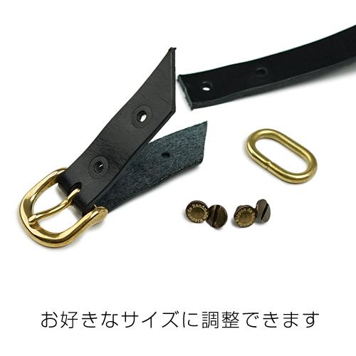 ベルト レディース 日本製 たつのレザー 本革 ゴールドバックル 真鍮