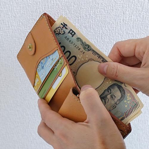 財布 二つ折り財布 メンズ レディース 本革 日本製 栃木レザー 小さい
