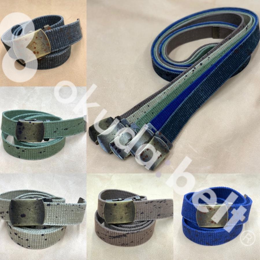 kolor ガチャベルト ガチャベルト 32ミリ メンズ GIベルト 児島ジーンズ ストーン