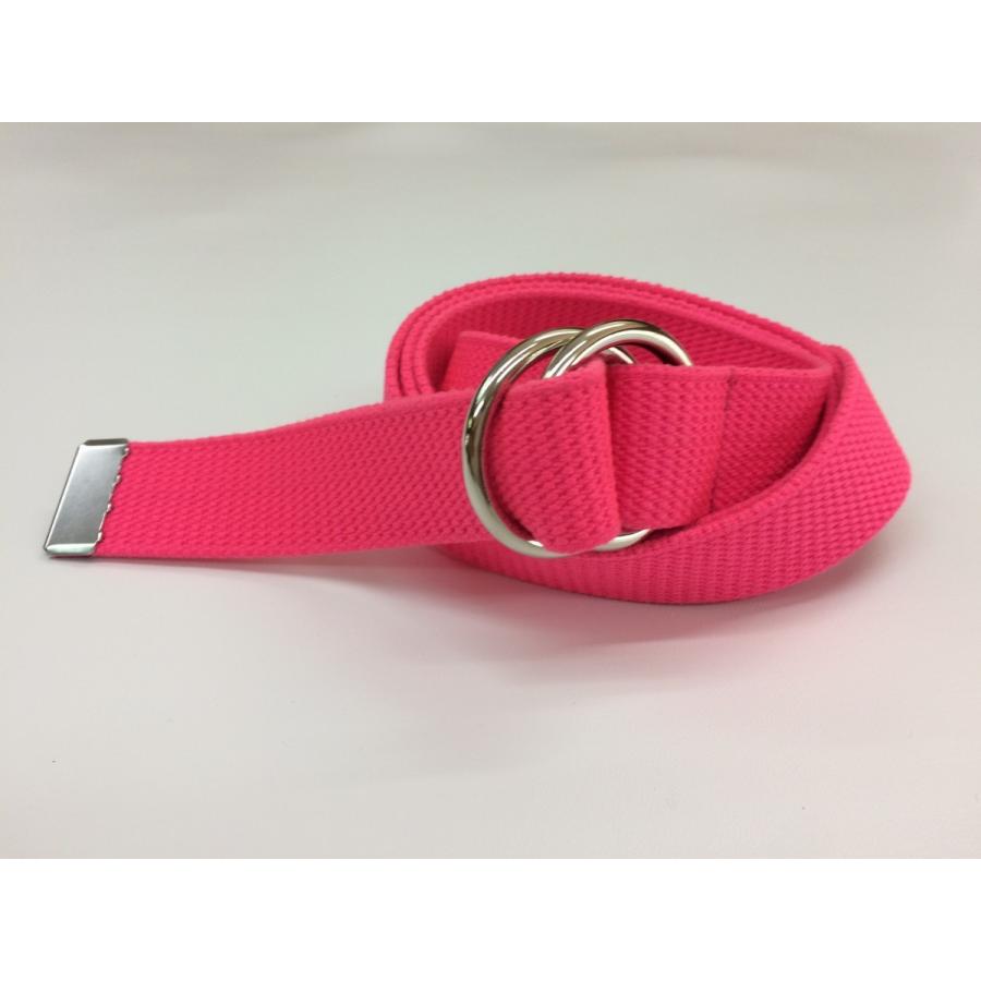 ベルト メンズ ダブルリングベルト Wリング 32ミリ幅 ガチャベルト 布