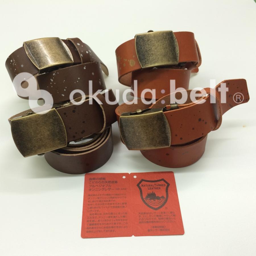 ベルト メンズ 栃木レザー ガチャベルト 32ミリ幅 レザーベルト 牛革